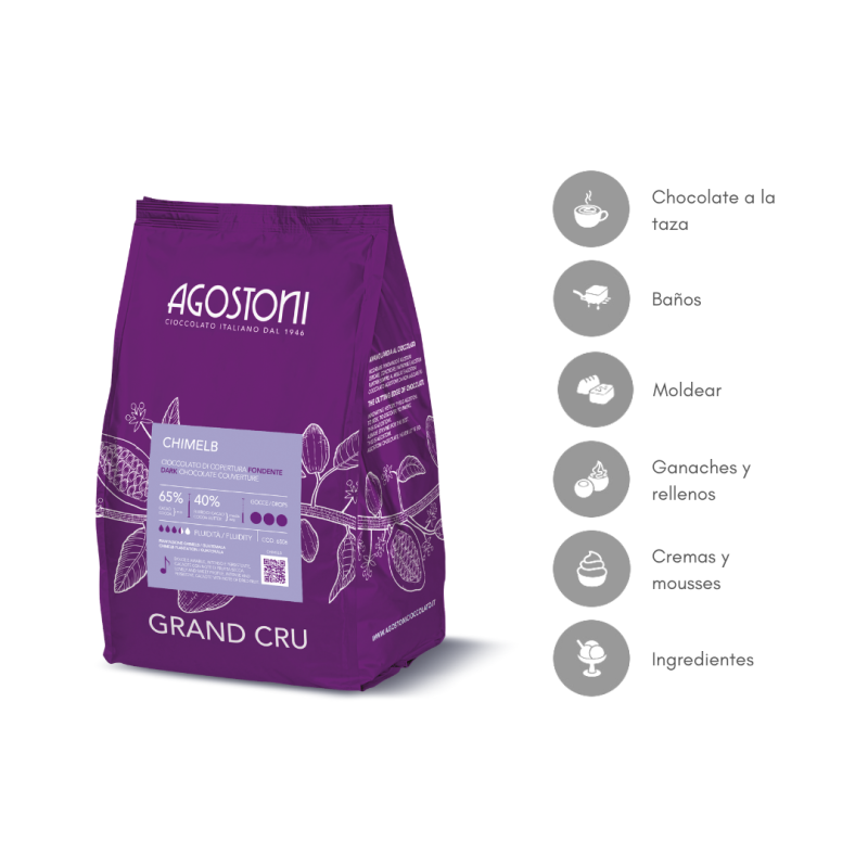 COBERTURA CHIMELB NEGRO 65% (B/4KG)