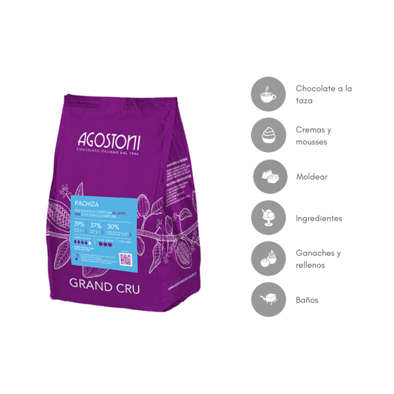 COBERTURA PACHIZA LECHE 39% (B/4KG)