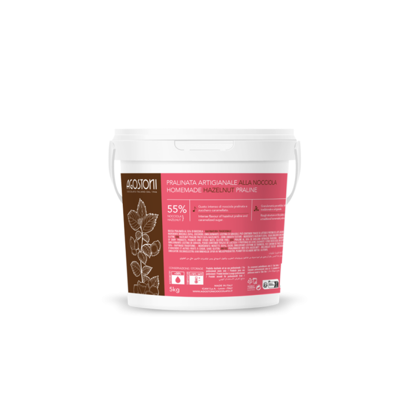 PRALINÉ AVELLANA ARTESANAL 55% (CU/5KG)
