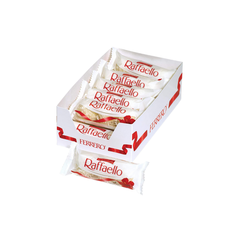 RAFFAELLO 3BOMBONES 30GR(C/16UNIDADES)