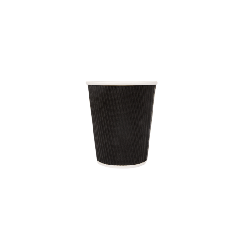 VASO CARTON NEGRO DOBLE CAPA 120ML/4Oz (B/40UD)