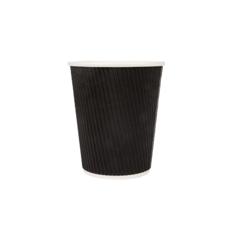VASO CARTON NEGRO DOBLE CAPA 480ML/16Oz (B/25UD)