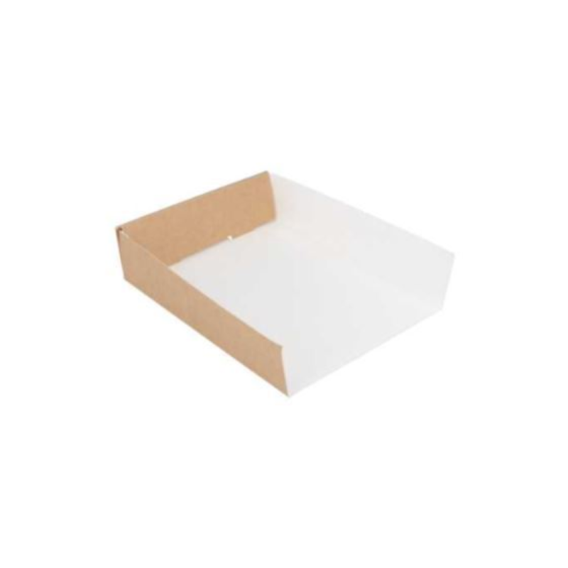 BANDEJA PALA GOFRE KRAFT 12X15X3,5CM (B/200UD)