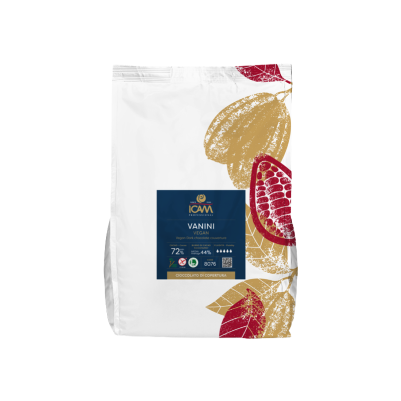 COBERTURA CHOCOLATE NEGRO VANINI 72% (B/4KG)