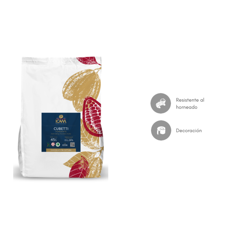 CHUNKS HORNO CHOCOLATE NEGRO 45% (B/4KG)