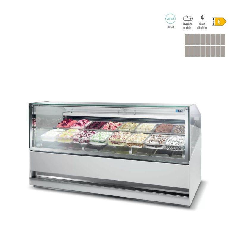 VITRINA HELADERÍA ISA 3DSHOW PLUS 170