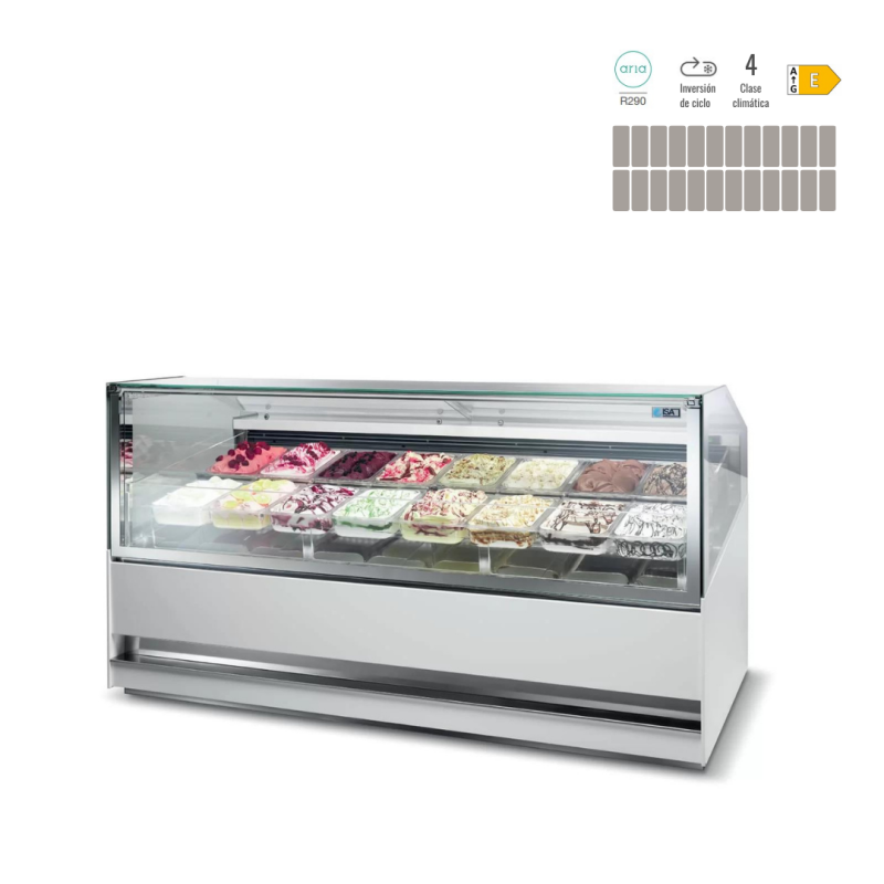 VITRINA HELADERÍA ISA 3DSHOW PLUS 220