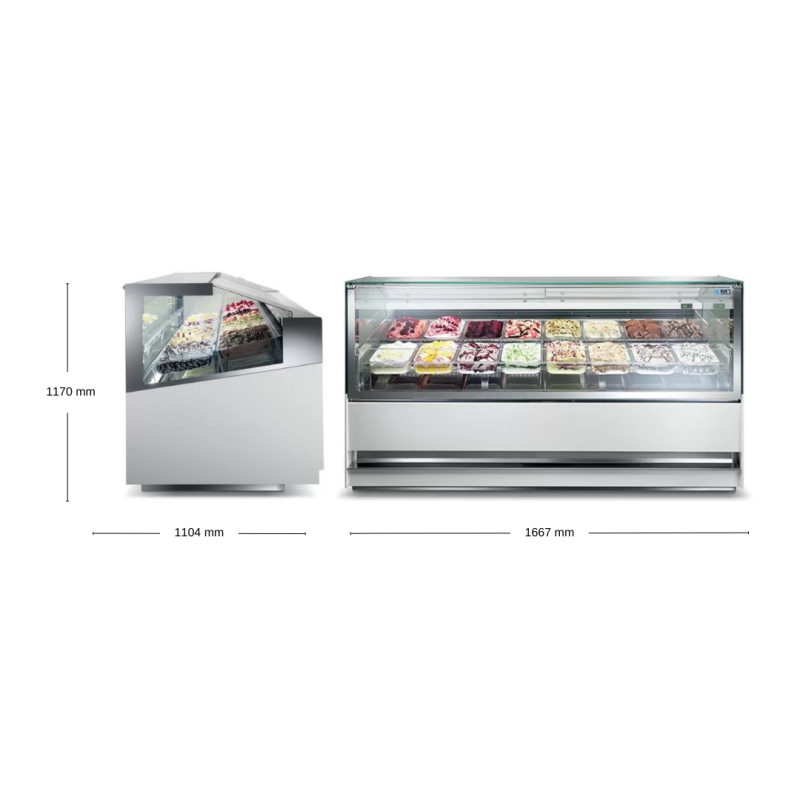 VITRINA HELADERÍA ISA 3DSHOW PLUS 220