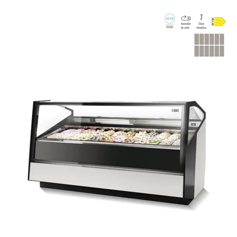 VITRINA HELADERÍA ISA STRATOS PLUS 120