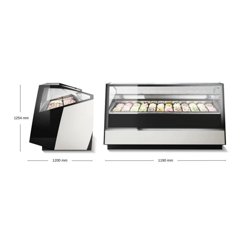 VITRINA HELADERÍA ISA STRATOS PLUS 120