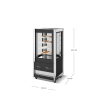ARMARIO EXPOSITOR CRISTAL TOWER H160-75 TB/TN