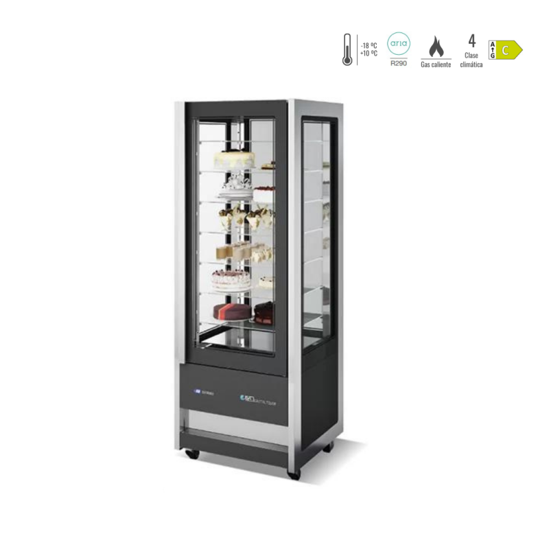 ARMARIO EXPOSITOR CRISTAL TOWER H206-75 TB/TN