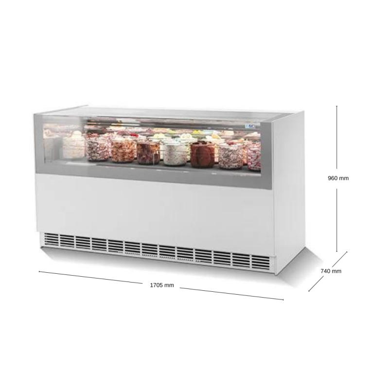 VITRINA HELADERÍA/PASTELERÍA ONESHOW FREE 170