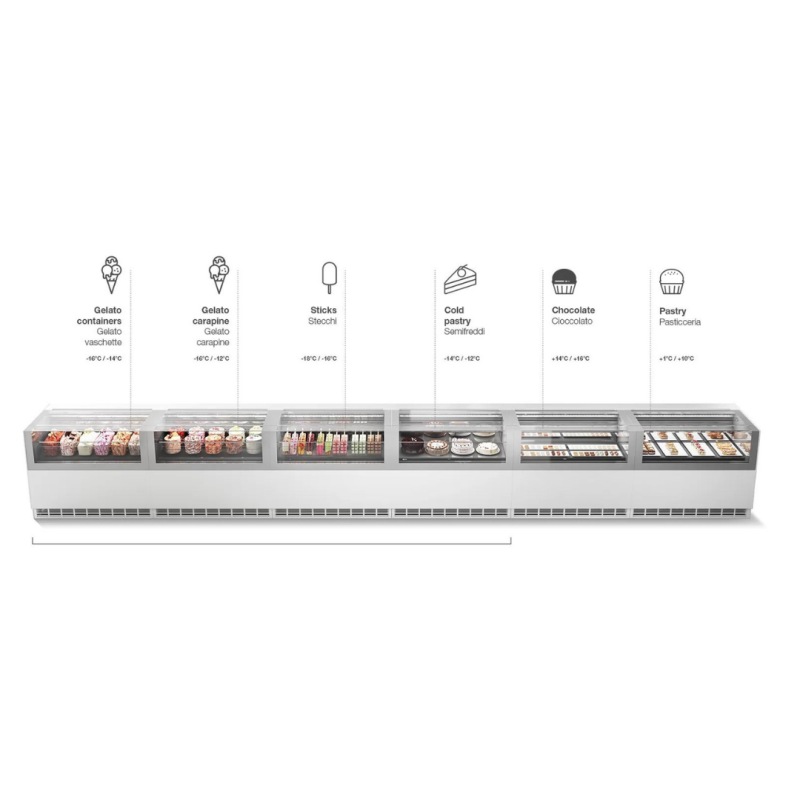 VITRINA HELADERÍA/PASTELERÍA ONESHOW FREE 170