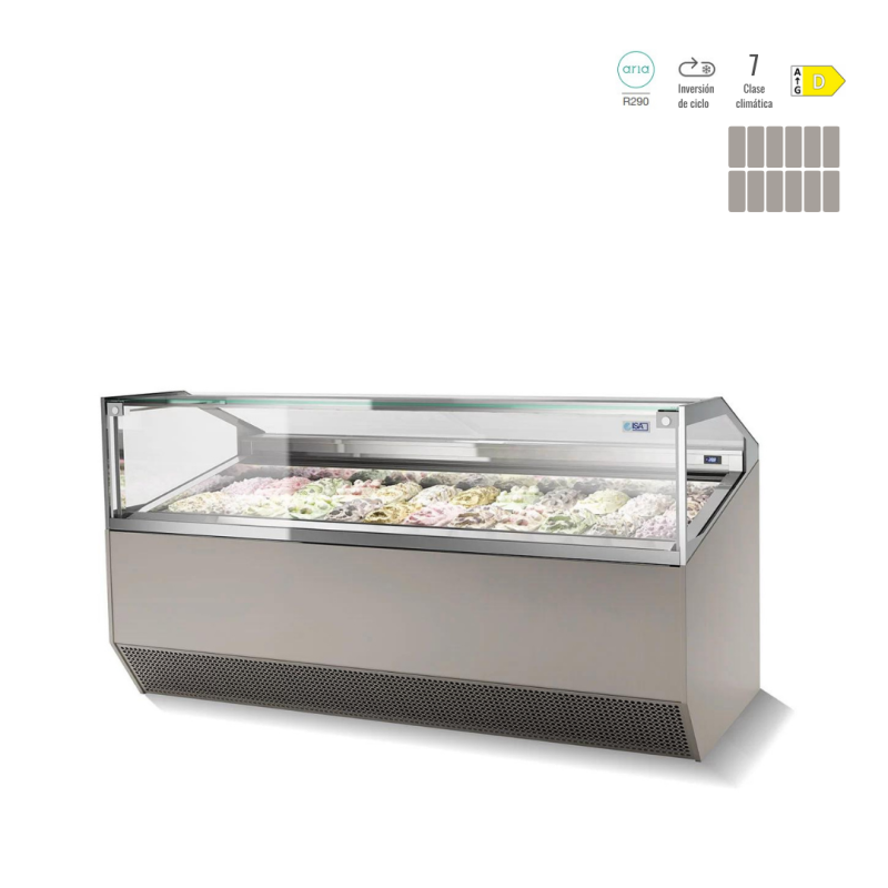 VITRINA HELADERÍA ISA SUPERCAPRI PLUS 120