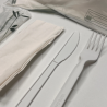 SET BLANCO CUCHILLO,TENEDOR,SERVI,CUCHA (C/500UD)