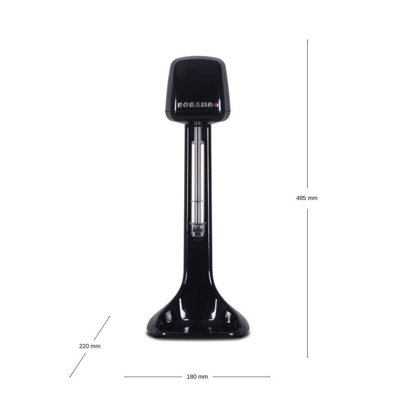 BATIDORA VASO "MILK SHAKE" COLOR NEGRO