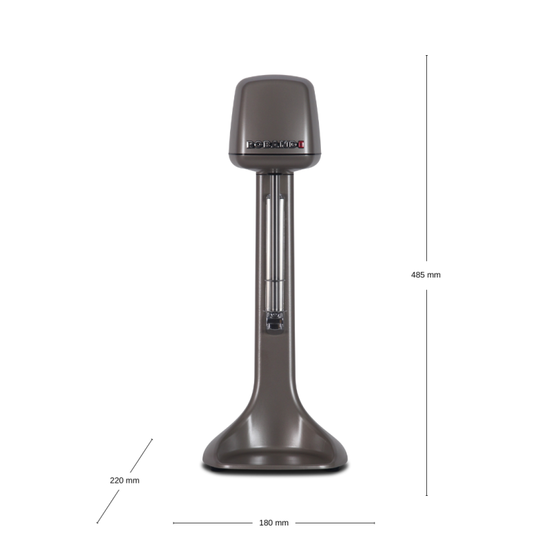 BATIDORA VASO "MILK SHAKE" COLOR METALICO