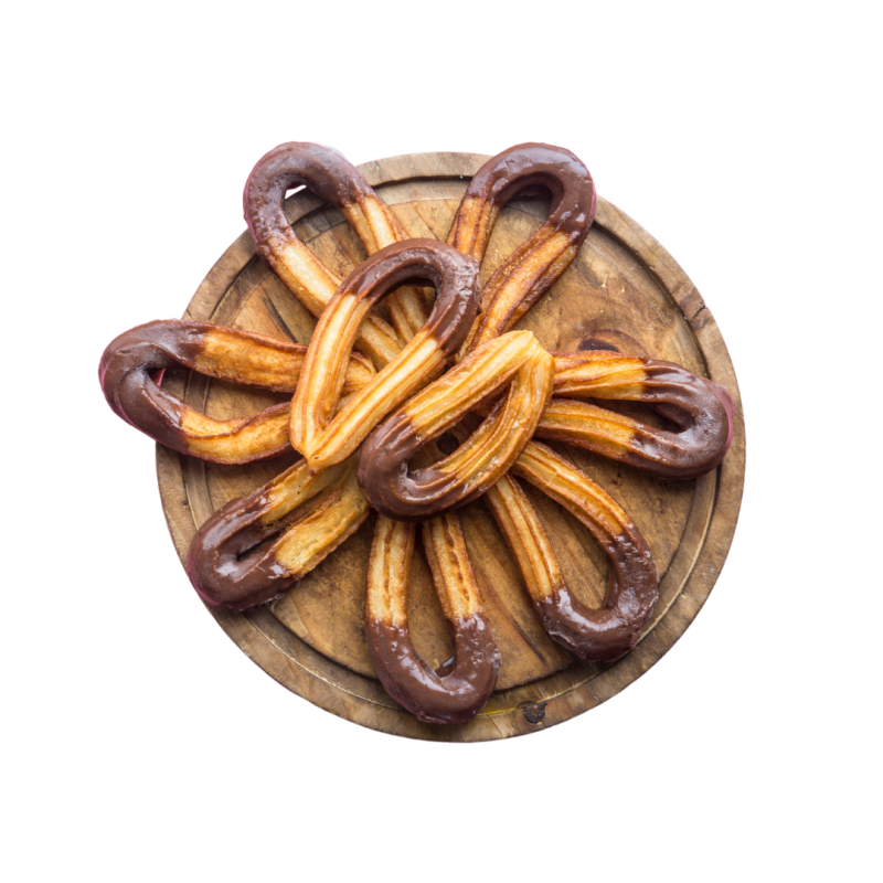 CHURRO LAZO CONG. FRITO 22GR (C/4 KG-155UD APRX)