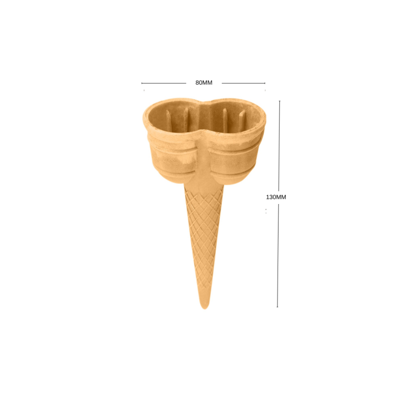 CONO MOLDE DOBLE BOCA 80X130 (C/252UD)