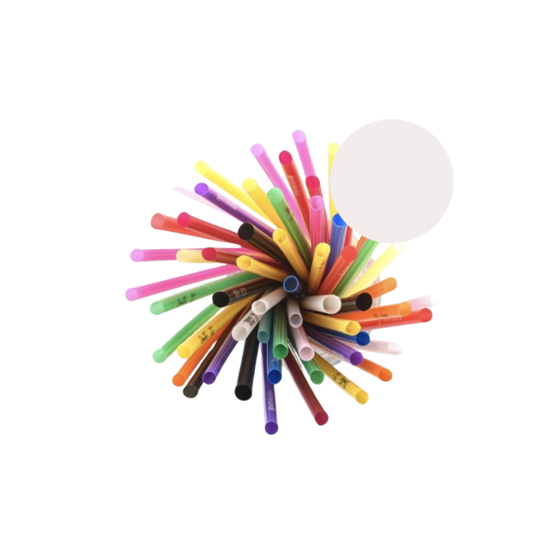 PAJITA PLA BLANCA ENFUNDADA 7X210MM (B/800UD)