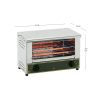 TOSTADORA 1 NIVEL RG (MOD.BAR1000) 2KW