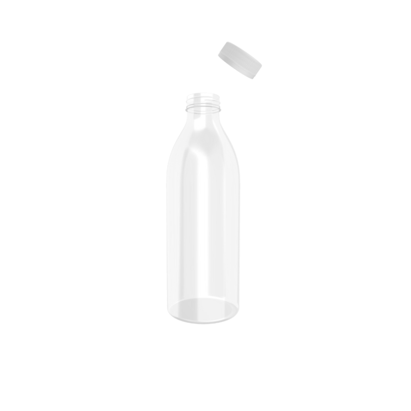 BOTELLA PLASTICO TRANSP TAPA ROSCA 1L (B/90UD)