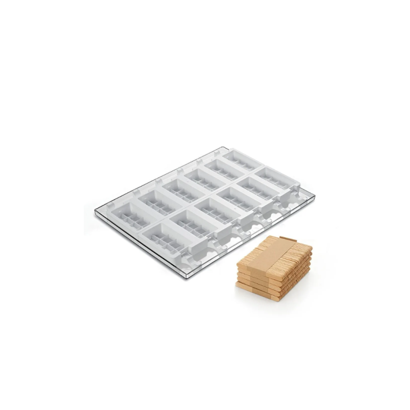 MOLDE HELADO POLO TABLETA CHOCO (2/UD)