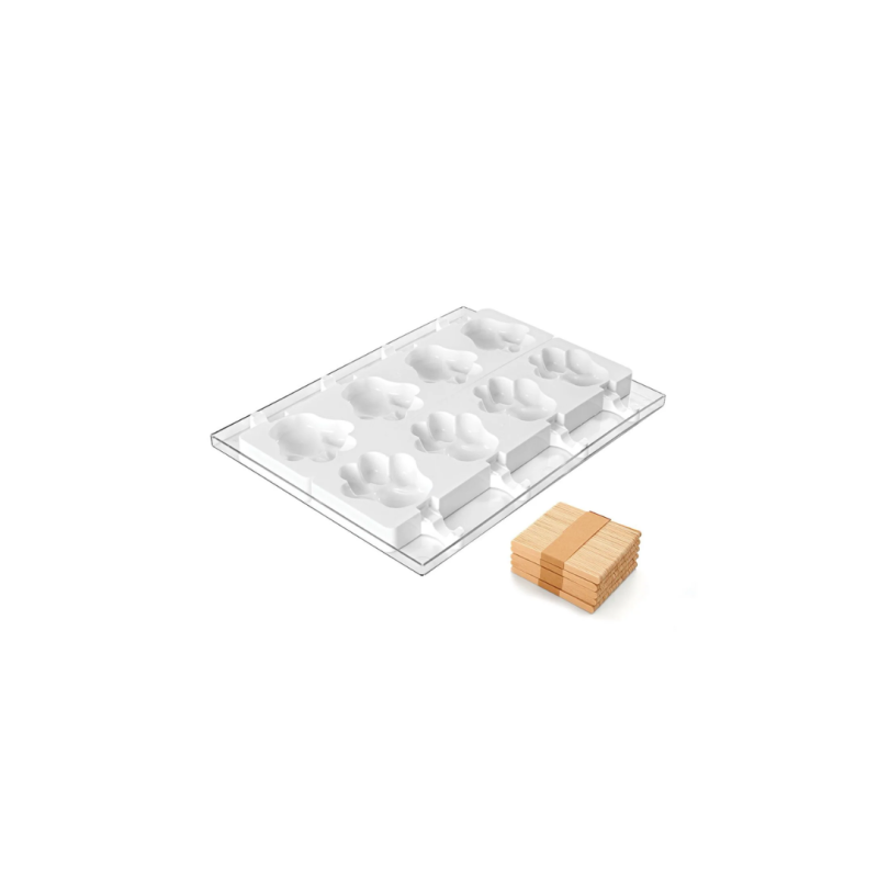 MOLDE HELADO POLO HUELLA (2/UD)