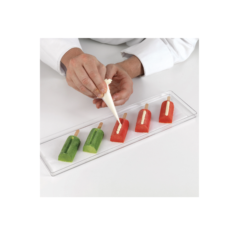 MOLDE HELADO POLO MEDIO CILINDRO MINI (2/UD)