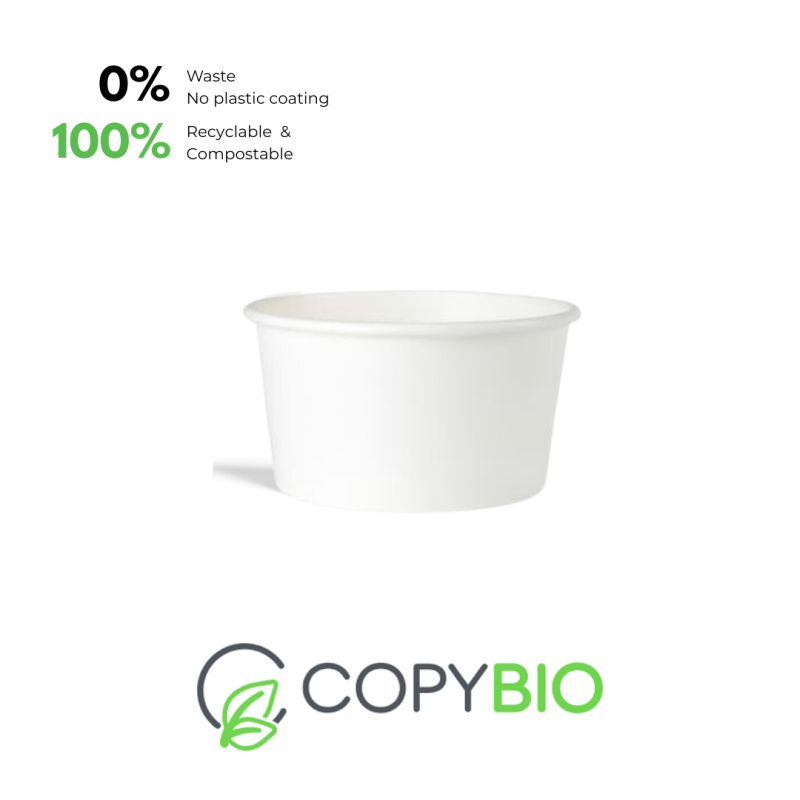 TARRINA BIO CARTON BLANCA T8W(C/2.250UD)
